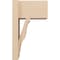 Ekena Millwork 8-in W x 12-in D x 20-in H Funston Block Rough Cedar Woodgrain TimberThane Outlooker, Primed Tan OUTUR080X12X20FST44RCPR - alternate 5